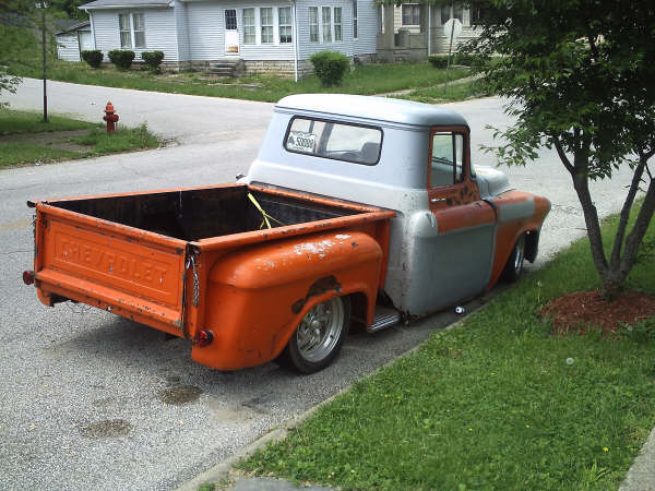 Before Picture: 1957 Chevy Truck before customization and restoration